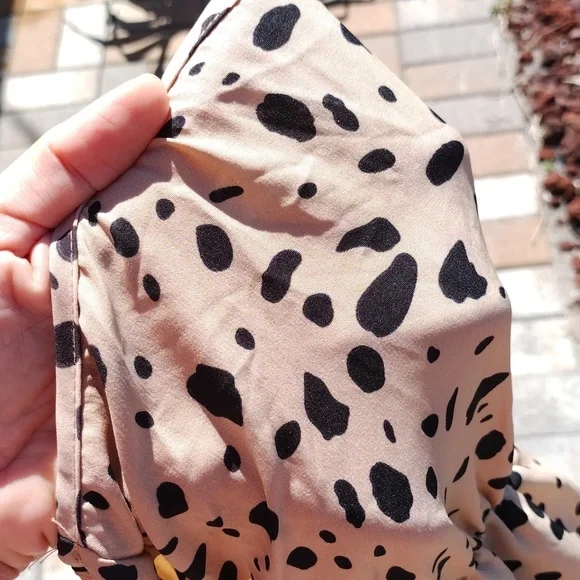 SHEIN Tan and Black One Strap Dress - Picture 14 of 14